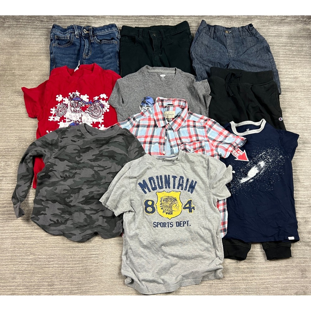 Lot 10 Piece Bundle Old Navy Lucky Brand Boys Size M 8 Multicolor Clothing